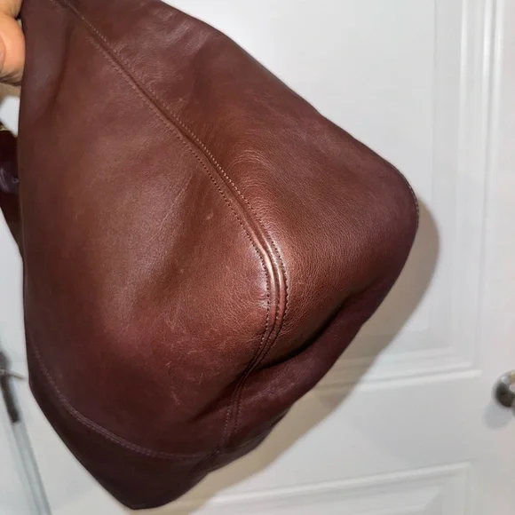 Coach Flatiron Hobo Bag Mahogany - Picture 4 of 11